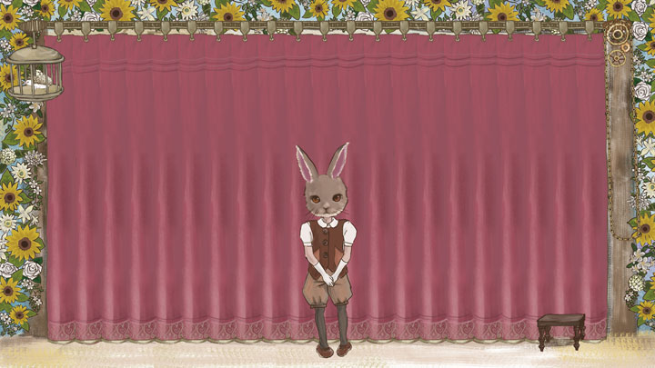 ウサギのアニメーションイラスト